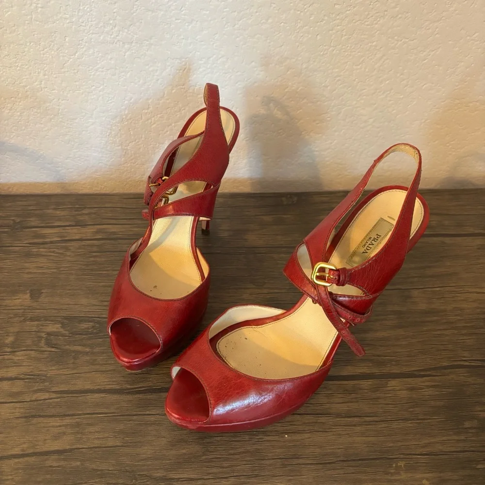Prada heels shoes size 10.5 - Picture 1 of 9
